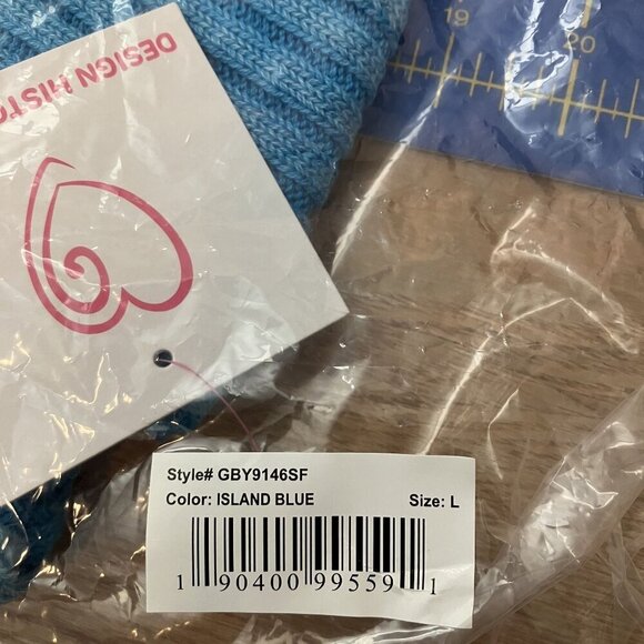 Design History Girls NWT Full Zip Blue Mock-Neck Crop Sweater Size L - Picture 4 of 9